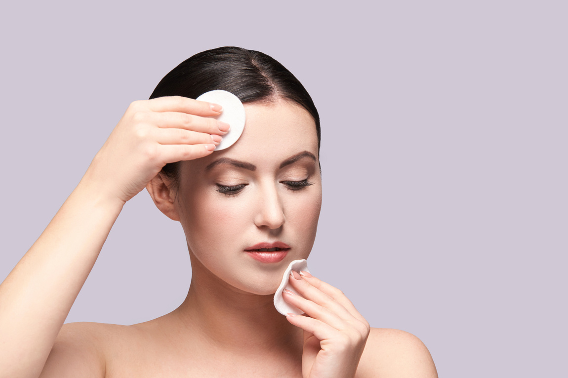 Woman Removing Her Makeup  